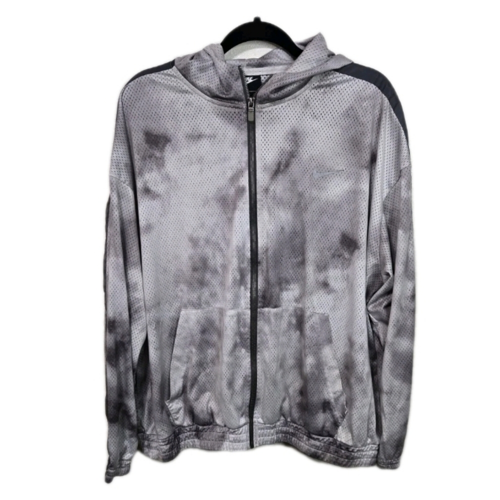 Nike Sportswear Iconic Clash Mesh Jacket Tie Dye gray 2xl